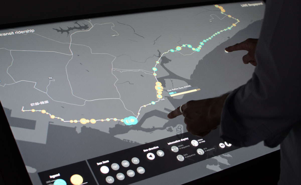 Touching Transport – A Case Study on Visualizing Metropolitan Public Transit on Interactive Tabletops